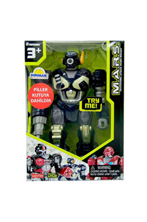 Erkek Çocuk Oyuncak Sunman M.A.R.S. Işıklı Yürüyen Robot - S00005767 - 1adet Stokta Olan Gönderilir