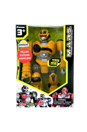 Erkek Çocuk Oyuncak Sunman M.A.R.S. Işıklı Yürüyen Robot - S00005767 - 1adet Stokta Olan Gönderilir