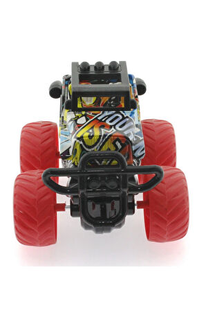 Erkek Çocuk Oyuncak Die Cast Off Road Dev Kırmızı Teker Araba Kız Çocuk Eğitici Oyuncaklar
