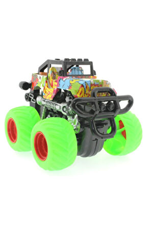 Erkek Çocuk Oyuncak Die Cast Off Road Dev Yeşil Teker Araba Kız Çocuk Eğitici Oyuncaklar