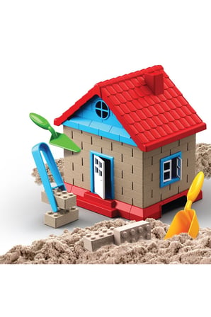 Erkek Çocuk Oyuncak Art Craft İnşaat Kinetik Kum Ev Seti 750 Gr. Kız Çocuk Eğitici Oyuncaklar