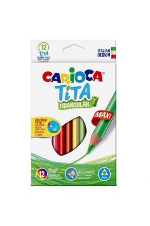 Erkek Çocuk Oyuncak Carioca Jumbo 12'li Üçgen Kuru Boya Kalemi 42791 Kız Çocuk Eğitici Oyuncaklar