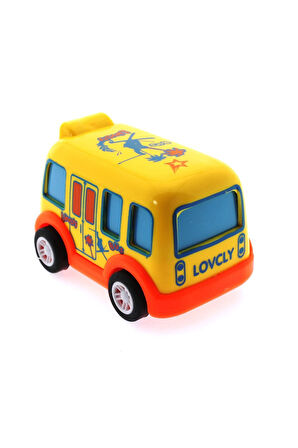 Erkek Çocuk Oyuncak Çek Bırak Mini Sevimli Sarı Otobüs Kız Çocuk Eğitici Oyuncaklar