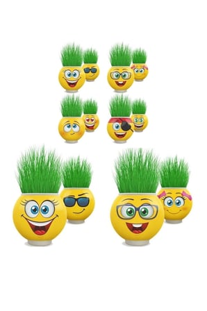 Çocuk Gelişim Oyuncaklar Çim Adam Orijinal 17Adet Lisanslı Eğlenceli Sevimli Ürün Emojili Çimoji Oyu