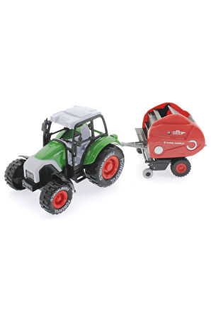 Erkek Çocuk Oyuncak Sürtmeli Die Cast Yeşil Traktörlü Biçerdöver Kız Çocuk Eğitici Oyuncaklar