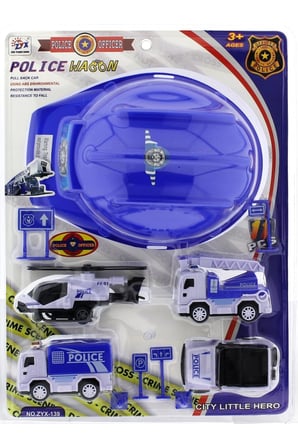 Erkek Çocuk Oyuncak Baretli Polis Araçları Seti Kız Çocuk Eğitici Oyuncaklar