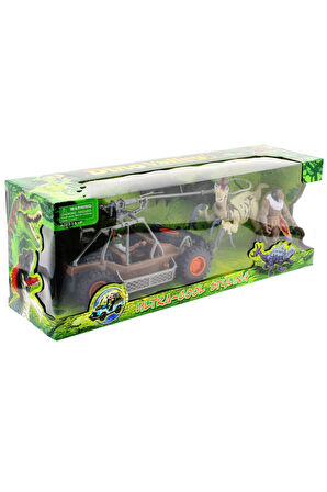 Öğretici Eğitici Oyuncaklar Dinozor Avcısı Buggyli Oyun Seti Kız Erkek Çocuk Oyuncak