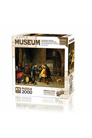Erkek Çocuk Oyuncak 22518 Guardroom With The Deliverance Of Saint Peter 2000 Parça Puzzle Kız Çocuk
