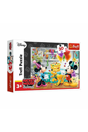 Erkek Çocuk Oyuncak 18211 Mickey Mouse 30 Parça Puzzle Kız Çocuk Eğitici Oyuncaklar