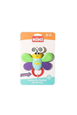 Erkek Çocuk Oyuncak AE-2201 Kelebek Dişlik Çıngırak -Kiki Kız Çocuk Eğitici Oyuncaklar