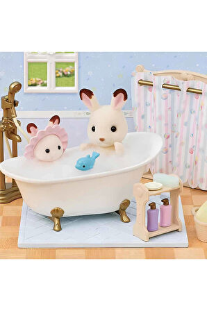 Erkek Çocuk Oyuncak Sylvanian Families Banyo ve Duş Seti 5739 Kız Çocuk Eğitici Oyuncaklar