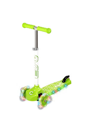 Kız Çocuk Oyuncak Erkek Çocuk Oyuncak Evo 3 Tekerlekli Move'n Groove Işıklı Yeşil Scooter Eğitici Oy