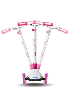 Erkek Çocuk Oyuncak Evo 3 Tekerlekli Colour Burst Işıklı Beyaz Scooter Kız Çocuk Eğitici Oyuncaklar