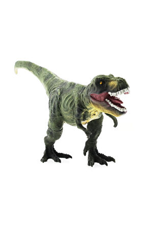 Erkek Çocuk Oyuncak Yumuşak Plastik 31cm Dinozor Figür - Yeşil T-Rex Kız Çocuk Eğitici Oyuncaklar
