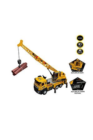 Erkek Çocuk Oyuncak XX992-02AB Çek Bırak Işıklı ve Sesli Kule Vinç 1:28 Kız Çocuk Eğitici Oyuncaklar