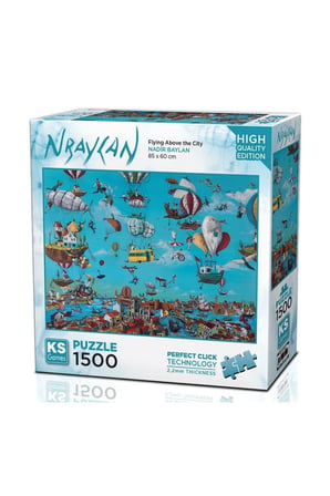 Erkek Çocuk Oyuncak 22024 Flying Above The City 1500 Parça Puzzle Kız Çocuk Eğitici Oyuncaklar