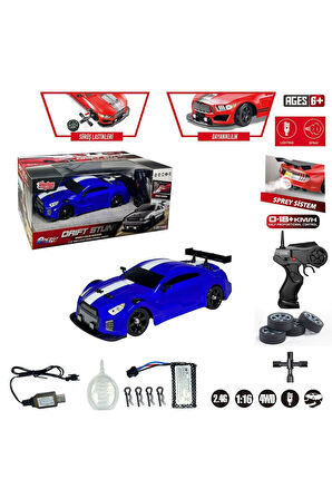 Erkek Çocuk Oyuncak HB-SC16A02 Kumandalı 4x4 Drift Araba Işıklı ve Buharlı Nsn Kız Çocuk Eğitici Oyu