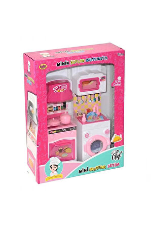 Erkek Çocuk Oyuncak Oydaş Minik Şefler Mutfakta Fırın ve Çamaşır Makinesi 2'li Set 02358 Kız Çocuk E
