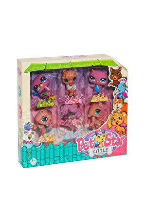 Erkek Çocuk Oyuncak KZL-3046A4 Pet Star 6'lı Miniş Seti -Kız Çocukılkaya Oyuncak Kız Çocuk Eğitici O