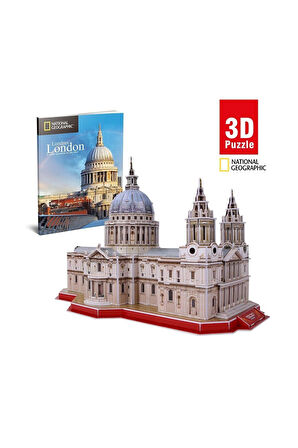 Erkek Çocuk Oyuncak CUB DS0991 107 Parça 3D Puzzle Aziz Paul Katedrali Kız Çocuk Eğiti