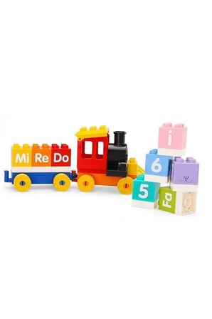 Erkek Çocuk Oyuncak 414 Dubie Müzik Treni / 25 parça +6 Kart /+3 yaş Kız Çocuk Eğitici Oyuncaklar