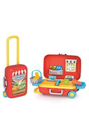 Erkek Çocuk Oyuncak Candy & Ken Market Set Bavulum Kız Çocuk Eğitici Oyuncaklar