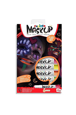Erkek Çocuk Oyuncak Carioca Yüz Boyası 6 Gram 6 Renk Fosforlu 43156 Kız Çocuk Eğitici Oyuncaklar