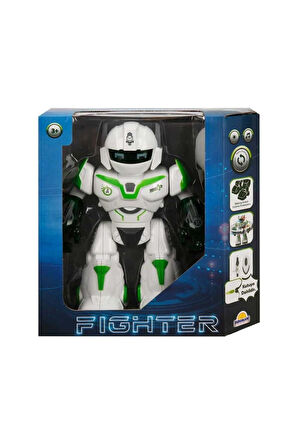 Erkek Çocuk Oyuncak Sesli ve Işıklı Robot Fighter 22cm Kız Çocuk Eğitici Oyuncaklar