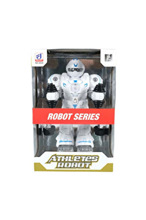 Erkek Çocuk Oyuncak Işıklı Sporcu Atletik Robot 26cm Kız Çocuk Eğitici Oyuncaklar