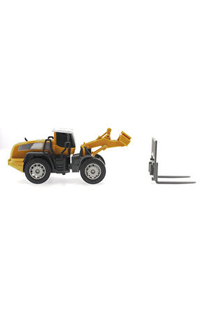 Erkek Çocuk Oyuncak Sürtmeli Model İş Makinası Forklift Kız Çocuk Eğitici Oyuncaklar