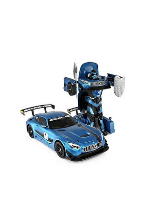 Erkek Çocuk Oyuncak Mercedes Benz AMG GT3 Dönüşebilen Uzaktan Kumandalı Sesli ve Işıklı Araba Kız Ço