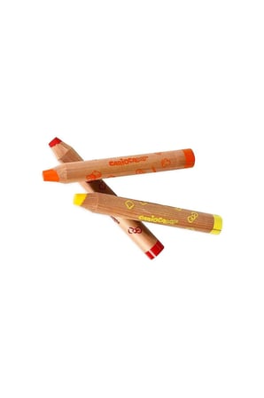 Erkek Çocuk Oyuncak Carioca Baby ''3 in 1'' Jumbo Ahşap Gövdeli Boya Kalemi 10'lu Kız Çocuk Eğitici