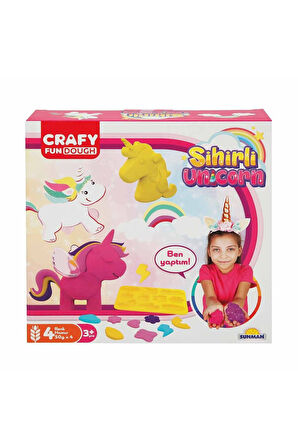 Erkek Çocuk Oyuncak Crafy Sihirli Unicorn Oyun Hamuru Seti 11 Parça Kız Çocuk Eğitici Oyuncaklar