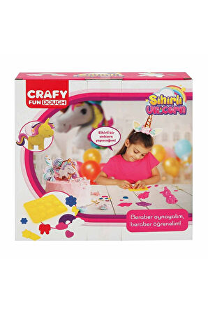 Erkek Çocuk Oyuncak Crafy Sihirli Unicorn Oyun Hamuru Seti 11 Parça Kız Çocuk Eğitici Oyuncaklar