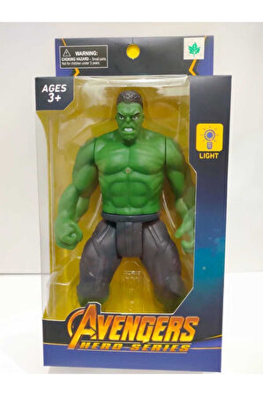 Çocuk Gelişim Oyuncaklar Hulk 18Cm Işıklı Hareketli Kız Erkek Çocuk Oyuncak