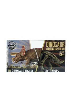 Erkek Çocuk Oyuncak Sert Plastik Dinozor Figürü Triceratops Kız Çocuk Eğitici Oyuncaklar