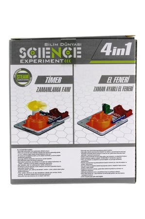 Erkek Çocuk Oyuncak Eğlenceli Deney Setim Zamanlayıcı 4 in 1 Kız Çocuk Eğitici Oyuncaklar