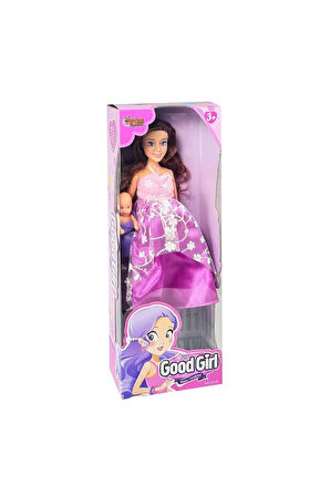 Erkek Çocuk Oyuncak WG-115153 Hamile Bebek 29cm Kız Çocuk Eğitici Oyuncaklar