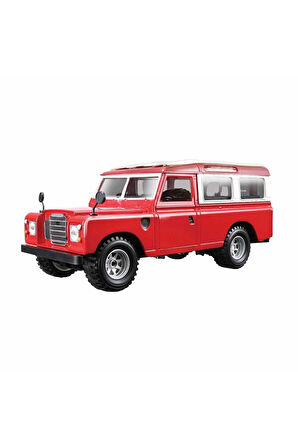 Erkek Çocuk Oyuncak 22063 Land Rover Series II Model Araba 1:24 Kırmızı -Sunman Kız Çocuk Eğitici Oy