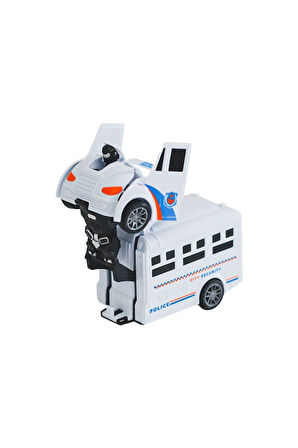 Erkek Çocuk Oyuncak JKL-838 Robot Olan Otobüs -1adet stokta olan gönderilir Kız Çocuk Eğitici Oyunca