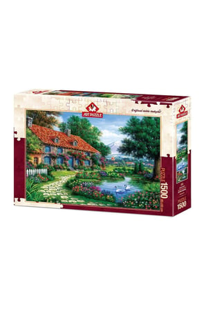 Erkek Çocuk Oyuncak 4551 Art Puzzle Kuğulu Bahçe 1500 parça Puzzle / +15 yaş Kız Çocuk Eğitici Oyunc