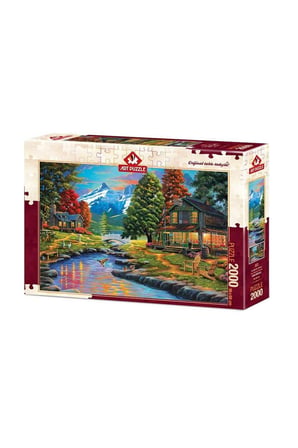 Erkek Çocuk Oyuncak 4575 Art Puzzle İki Yaka Bir Orman 2000 parça Puzzle / +15 yaş Kız Çocuk Eğitici