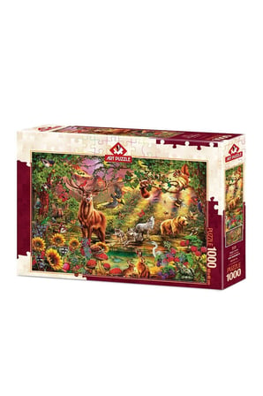 Erkek Çocuk Oyuncak 5176 Art Puzzle Büyülü Orman 1000 Parça Puzzle Kız Çocuk Eğitici Oyuncaklar