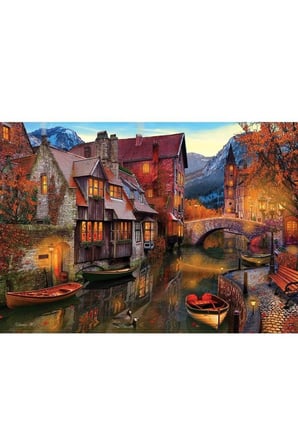 Erkek Çocuk Oyuncak 5476 Art Puzzle Kanal Boyu Evleri 2000 Parça Puzzle Kız Çocuk Eğitici Oyuncaklar