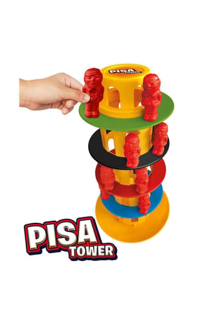 Erkek Çocuk Oyuncak 25904 Pisa Tower Denge Oyunu Kız Çocuk Eğitici Oyuncaklar