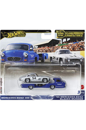 Erkek Çocuk Oyuncak Team Transport Mercedes Benz 300 SL 55 Blaues Wund HRV48 Kız Çocuk Eğitici