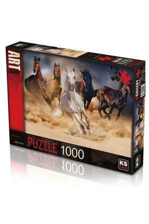 Erkek Çocuk Oyuncak KS Games Wild Horses Puzzle 1000 Parça 20769 Kız Çocuk Eğitici Oyuncaklar