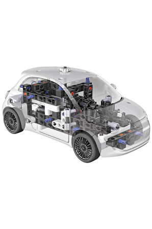 Erkek Çocuk Oyuncak Bilim ve Oyun Mechanics Fiat 500e Elektrikli Araba Kız Çocuk Eğitici Oyuncaklar