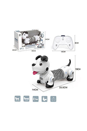 Erkek Çocuk Oyuncak GL-777-603 Uzaktan Kumandalı Işıklı ve Sesli Sevimli Akıllı Köpek Kız Çocuk Eğit