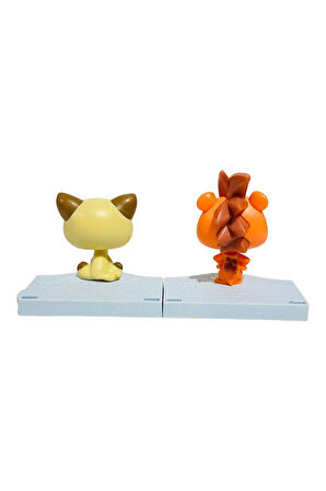 Çocuk Gelişim Oyuncaklar Littlest Pets Shop Miniş Oyuncak Standlı 2 Li Minişler Kız Erkek Çocuk Oyun